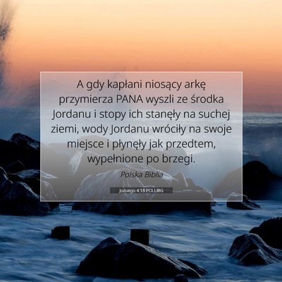 Jozuego 4:18 Werset Biblijny Wyjaśniony