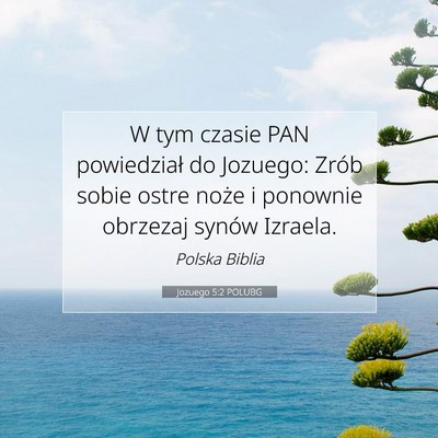 Jozuego 5:2 POLUBG Obraz Wersetu Biblijnego