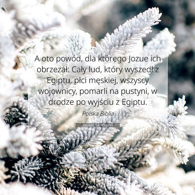 Jozuego 5:4 POLUBG Obraz Wersetu Biblijnego
