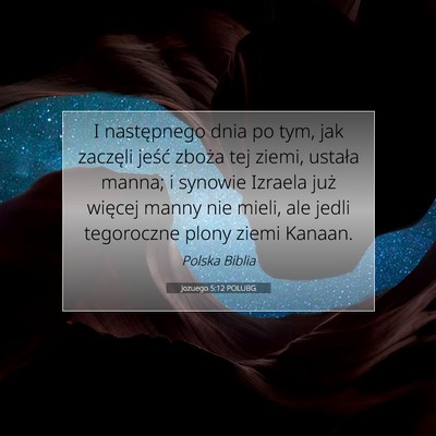 Jozuego 5:12 POLUBG Obraz Wersetu Biblijnego