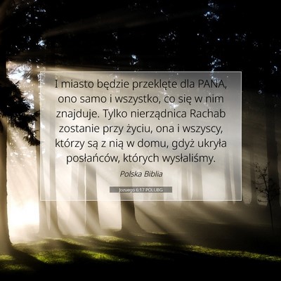 Jozuego 6:17 Werset Biblijny Wyjaśniony