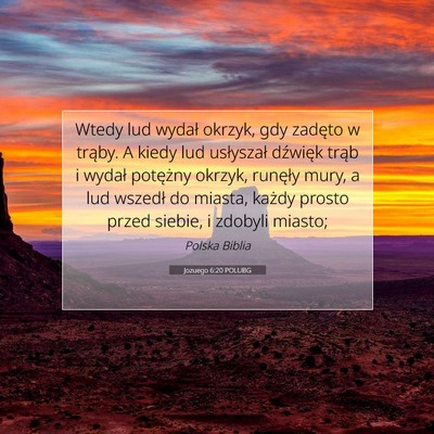 Jozuego 6:20 Werset Biblijny Wyjaśniony