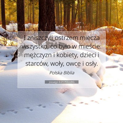 Jozuego 6:21 Werset Biblijny Wyjaśniony
