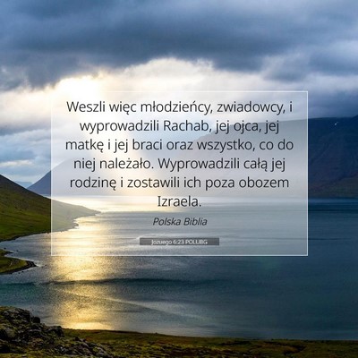 Jozuego 6:23 Werset Biblijny Wyjaśniony