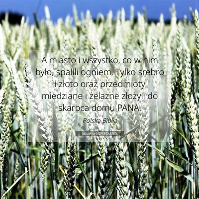 Jozuego 6:24 Werset Biblijny Wyjaśniony