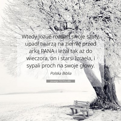 Jozuego 7:6 POLUBG Obraz Wersetu Biblijnego