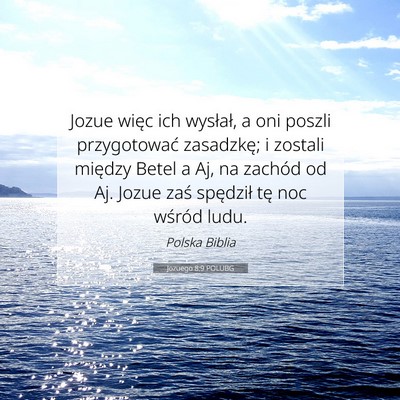 Jozuego 8:9 POLUBG Obraz Wersetu Biblijnego