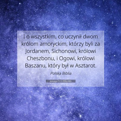 Jozuego 9:10 POLUBG Obraz Wersetu Biblijnego