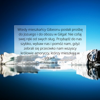 Jozuego 10:6 POLUBG Obraz Wersetu Biblijnego