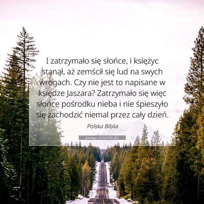 Jozuego 10:13 POLUBG Obraz Wersetu Biblijnego