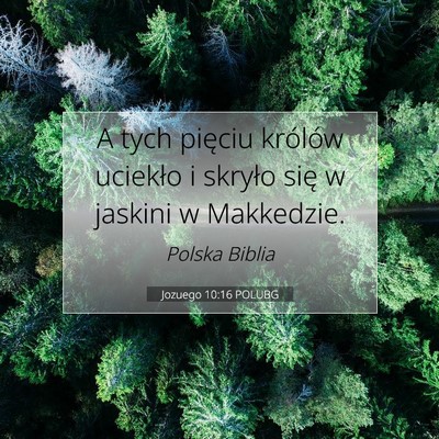 Jozuego 10:16 POLUBG Obraz Wersetu Biblijnego