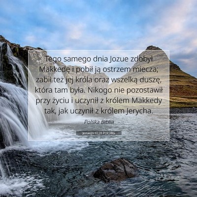 Jozuego 10:28 POLUBG Obraz Wersetu Biblijnego