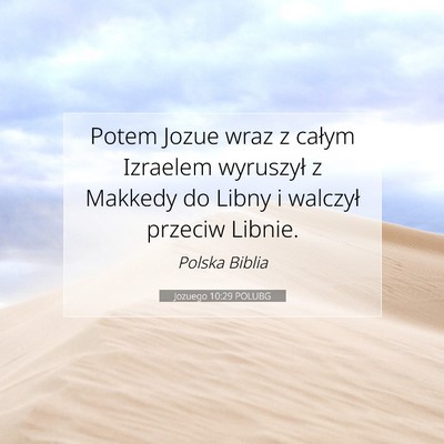 Jozuego 10:29 POLUBG Obraz Wersetu Biblijnego