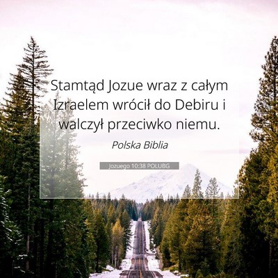 Jozuego 10:38 POLUBG Obraz Wersetu Biblijnego