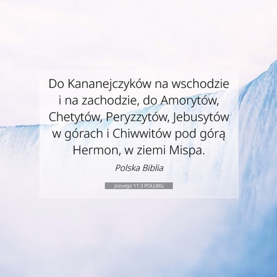 Jozuego 11:3 POLUBG Obraz Wersetu Biblijnego