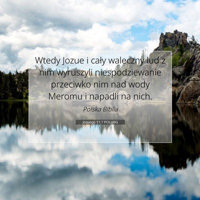 Jozuego 11:7 Werset Biblijny Wyjaśniony