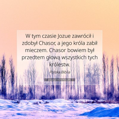 Jozuego 11:10 POLUBG Obraz Wersetu Biblijnego