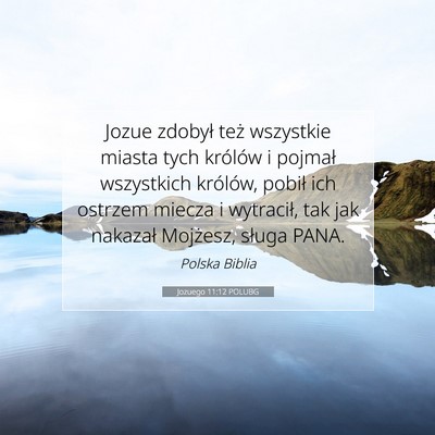 Jozuego 11:12 POLUBG Obraz Wersetu Biblijnego