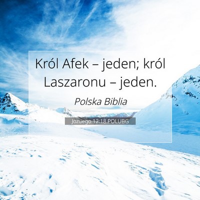 Jozuego 12:18 POLUBG Obraz Wersetu Biblijnego