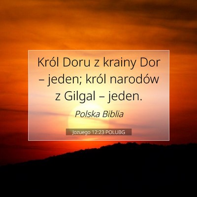 Jozuego 12:23 POLUBG Obraz Wersetu Biblijnego