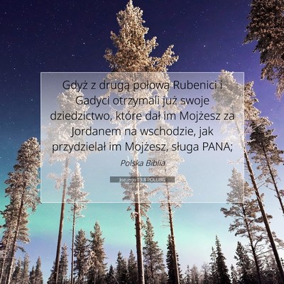 Jozuego 13:8 POLUBG Obraz Wersetu Biblijnego