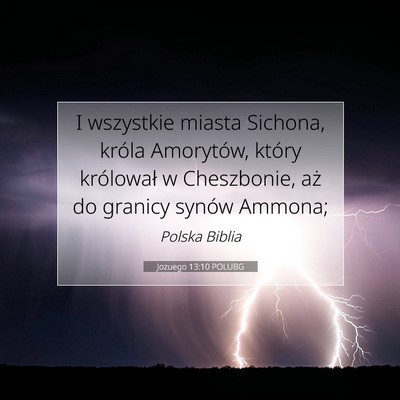 Jozuego 13:10 POLUBG Obraz Wersetu Biblijnego
