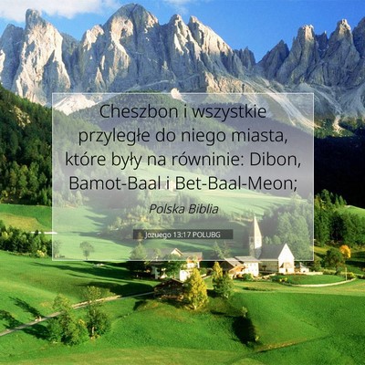 Jozuego 13:17 POLUBG Obraz Wersetu Biblijnego