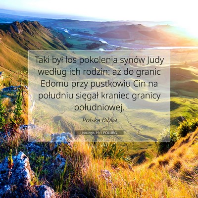 Jozuego 15:1 POLUBG Obraz Wersetu Biblijnego