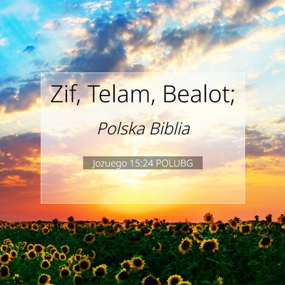 Jozuego 15:24 POLUBG Obraz Wersetu Biblijnego