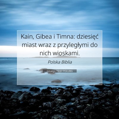 Jozuego 15:57 POLUBG Obraz Wersetu Biblijnego