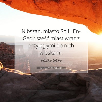 Jozuego 15:62 POLUBG Obraz Wersetu Biblijnego