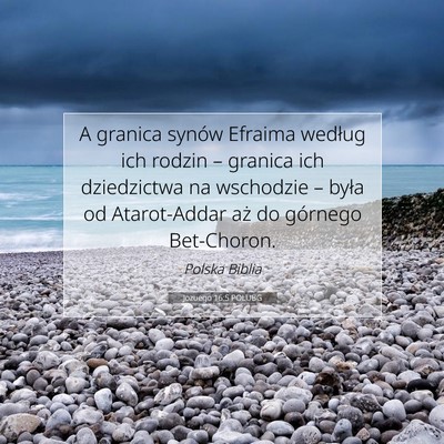 Jozuego 16:5 POLUBG Obraz Wersetu Biblijnego