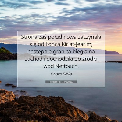 Jozuego 18:15 POLUBG Obraz Wersetu Biblijnego