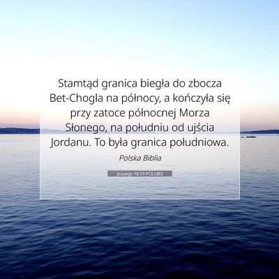 Jozuego 18:19 POLUBG Obraz Wersetu Biblijnego