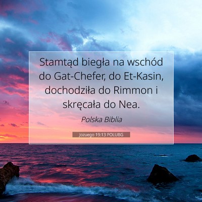 Jozuego 19:13 POLUBG Obraz Wersetu Biblijnego