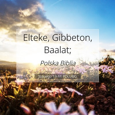 Jozuego 19:44 POLUBG Obraz Wersetu Biblijnego