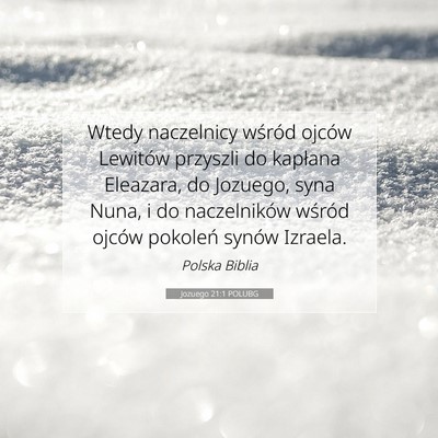 Jozuego 21:1 POLUBG Obraz Wersetu Biblijnego