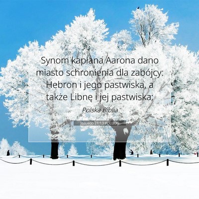 Jozuego 21:13 POLUBG Obraz Wersetu Biblijnego