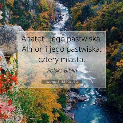 Jozuego 21:18 POLUBG Obraz Wersetu Biblijnego