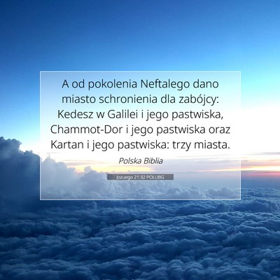 Jozuego 21:32 POLUBG Obraz Wersetu Biblijnego