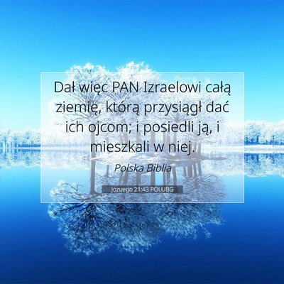 Jozuego 21:43 POLUBG Obraz Wersetu Biblijnego