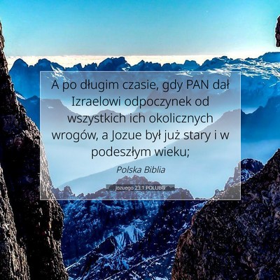 Jozuego 23:1 POLUBG Obraz Wersetu Biblijnego