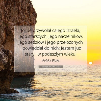 Jozuego 23:2 POLUBG Obraz Wersetu Biblijnego