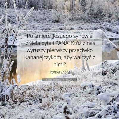 Księga Sędziów 1:1 POLUBG Obraz Wersetu Biblijnego