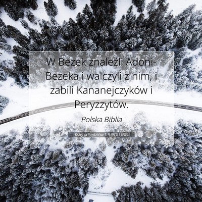 Księga Sędziów 1:5 Werset Biblijny Wyjaśniony