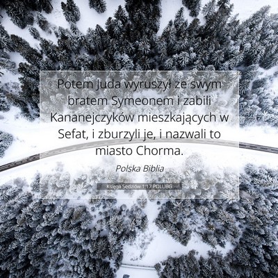 Księga Sędziów 1:17 POLUBG Obraz Wersetu Biblijnego