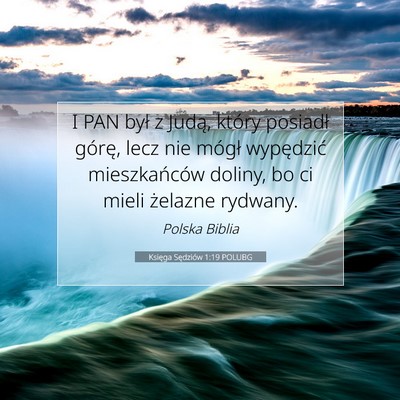 Księga Sędziów 1:19 POLUBG Obraz Wersetu Biblijnego