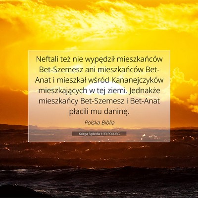 Księga Sędziów 1:33 POLUBG Obraz Wersetu Biblijnego