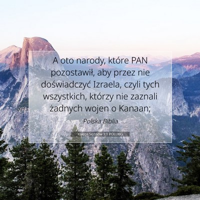 Księga Sędziów 3:1 POLUBG Obraz Wersetu Biblijnego