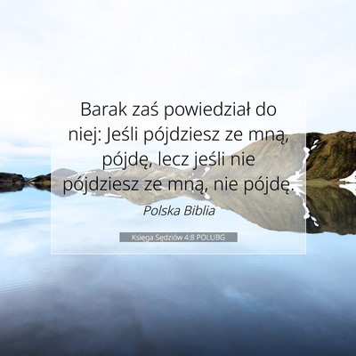 Księga Sędziów 4:8 POLUBG Obraz Wersetu Biblijnego